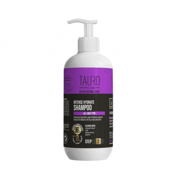 TAURO PRO LINE – Ultra Natural Care | Intense Hydrate Shampoo – Feuchtigkeitspflege für Haut & Fell von Hunden & Katzen - Step 2